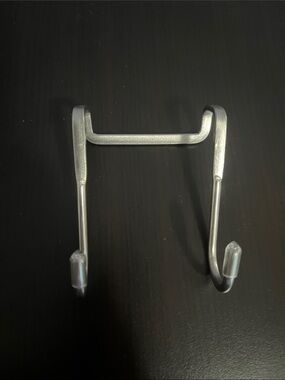 $4 Add-On Metal Over-the-Door Double Hook - Cupboard, Desk, Headphone Hanger